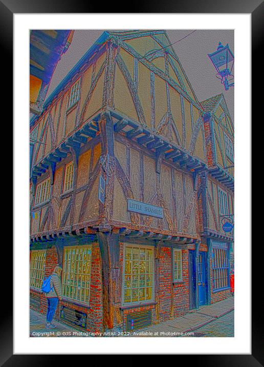 Little Shambles in Oil Framed Mounted Print by GJS Photography Artist