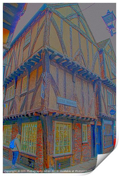 Little Shambles in Oil Print by GJS Photography Artist