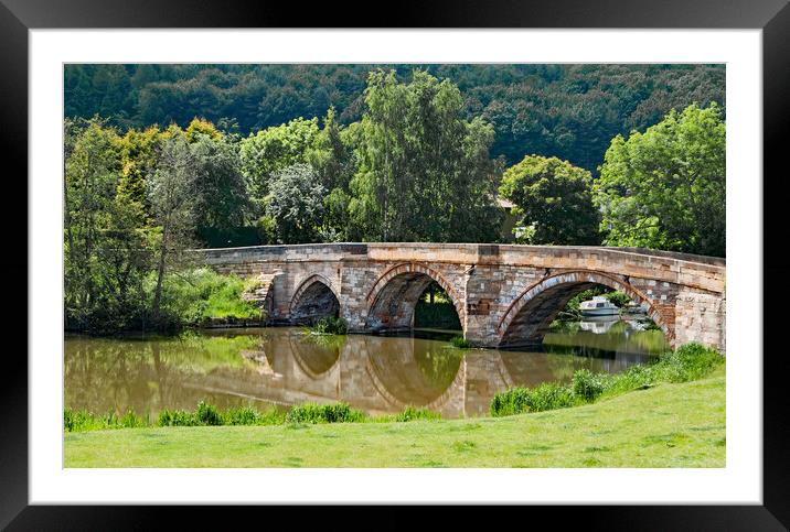 Bridge over the River Derwent  Framed Mounted Print by Joyce Storey