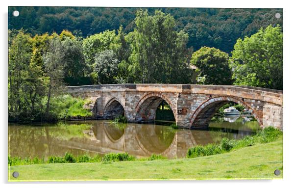 Bridge over the River Derwent  Acrylic by Joyce Storey