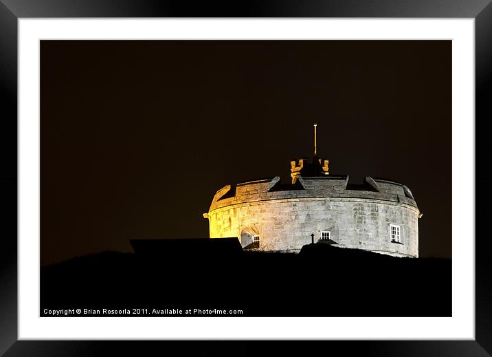Pendennis Castle Framed Mounted Print by Brian Roscorla