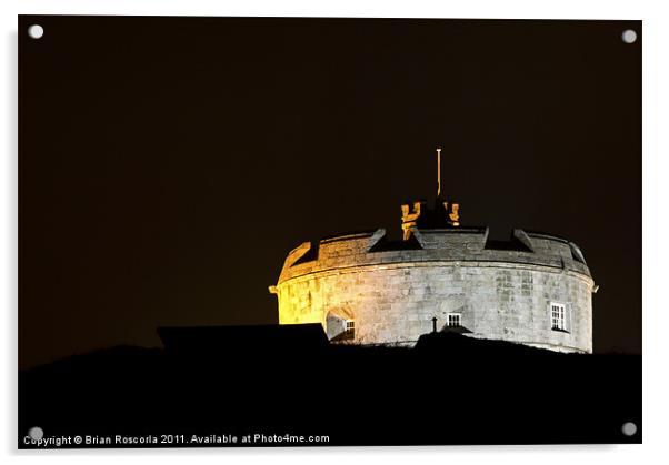 Pendennis Castle Acrylic by Brian Roscorla