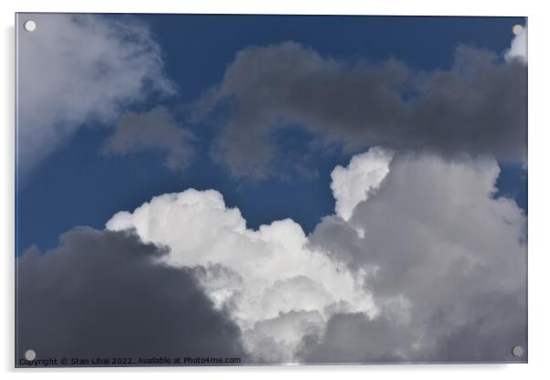 Stormy sky clouds Acrylic by Stan Lihai