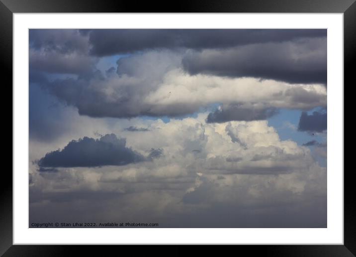 Stormy sky clouds in Ukraine Framed Mounted Print by Stan Lihai