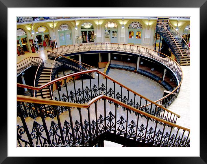  Stairs, Corn exchange, Leeds. Framed Mounted Print by john hill