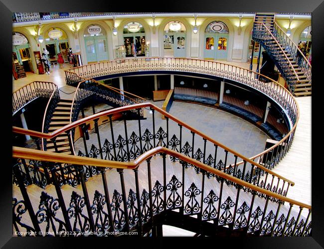  Stairs, Corn exchange, Leeds. Framed Print by john hill