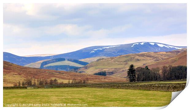 Springtime in the Scottish borders Print by Richard Long