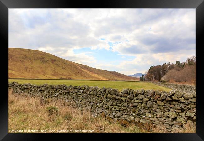 Springtime in the Scottish borders Framed Print by Richard Long