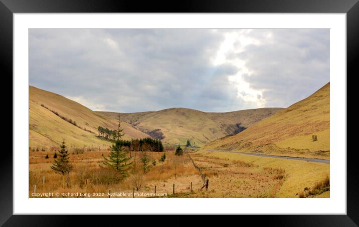 Road to Moffat Scotland Framed Mounted Print by Richard Long