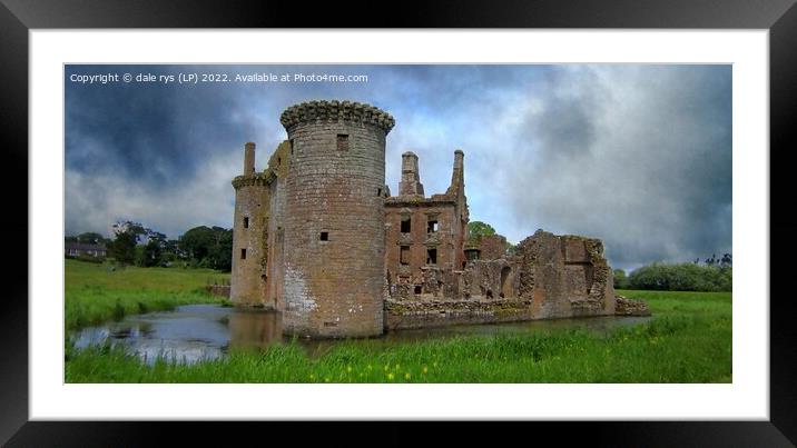 Caerlaverock Castle  Framed Mounted Print by dale rys (LP)