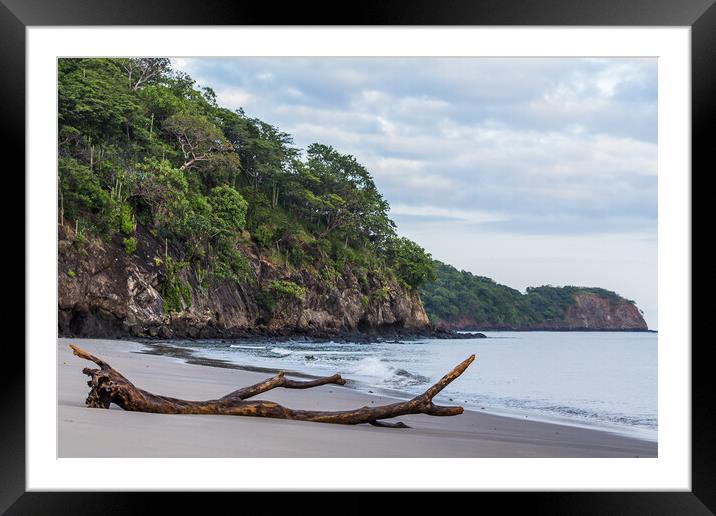 Rugged coastline of Guanacaste Framed Mounted Print by Jason Wells