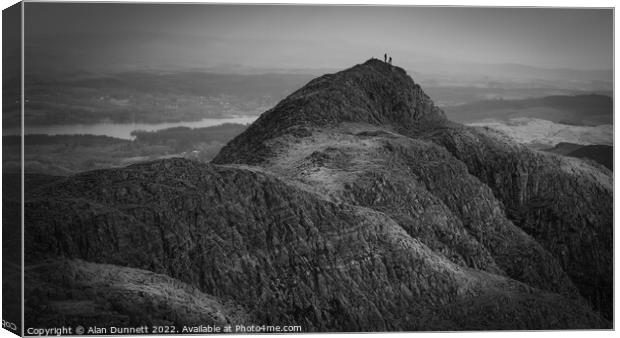 On top of the world Canvas Print by Alan Dunnett