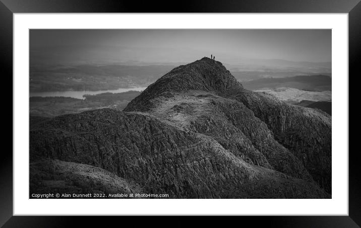 On top of the world Framed Mounted Print by Alan Dunnett