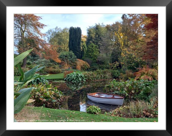 Beth Chatto Gardens - Elmstead - Colchester Framed Mounted Print by Joanna McCudden
