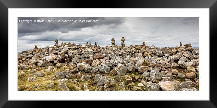 Gower Stones Framed Mounted Print by David Hare