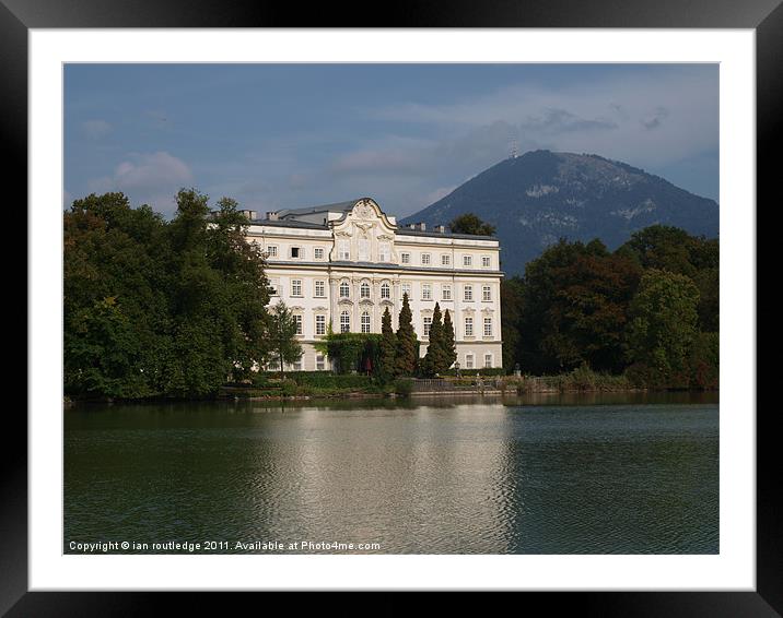 Schloss Leopoldskron - Salzburg Framed Mounted Print by ian routledge