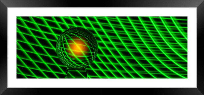 panoramic light painting  Framed Mounted Print by Alan Tunnicliffe