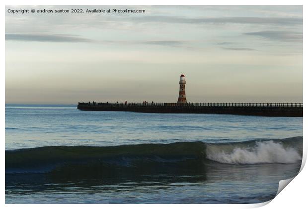 SEA LIGHTHOUSE Print by andrew saxton