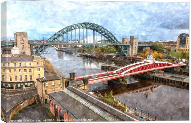River Tyne Canvas Print by Milton Cogheil