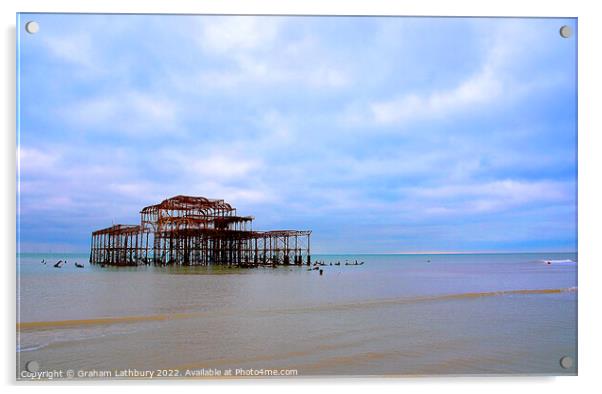 West Pier, Brighton Acrylic by Graham Lathbury