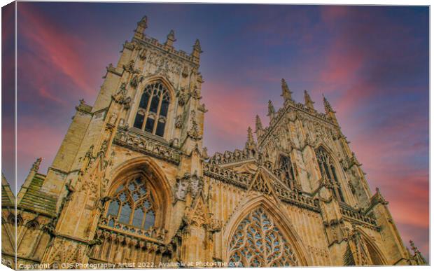 York Minster Towers Canvas Print by GJS Photography Artist