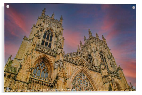 York Minster Towers Acrylic by GJS Photography Artist