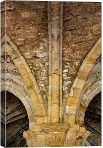Cistercian architecture Cloisters  Canvas Print by Glen Allen
