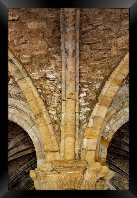 Cistercian architecture Cloisters  Framed Print by Glen Allen
