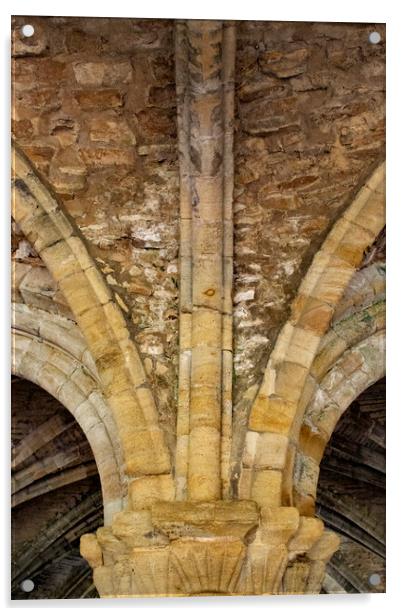 Cistercian architecture Cloisters  Acrylic by Glen Allen