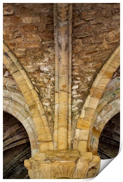 Cistercian architecture Cloisters  Print by Glen Allen