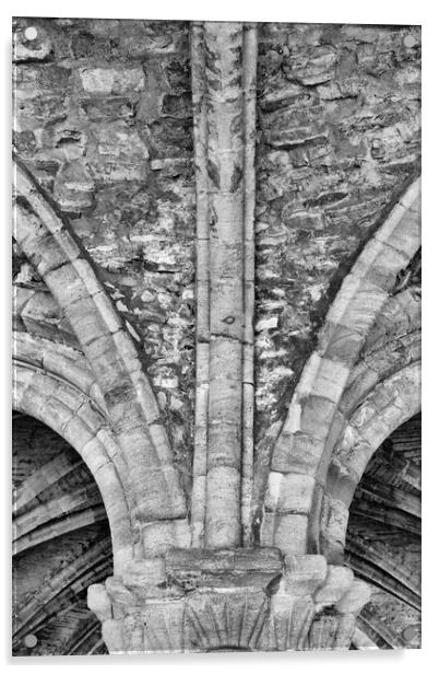 Cistercian architecture Cloisters Mono Acrylic by Glen Allen