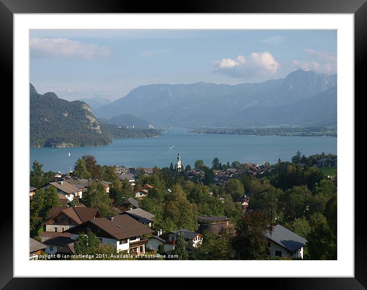 Wolfgangsee Framed Mounted Print by ian routledge