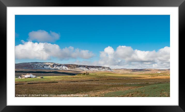 Birk Rigg, Cronkley Scar and Widdybank Fell, Teesdale Framed Mounted Print by Richard Laidler