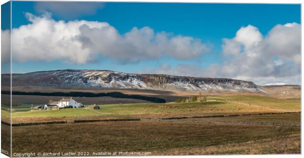 Cronkley Scar and Birk Rigg Farm, Teesdale Canvas Print by Richard Laidler