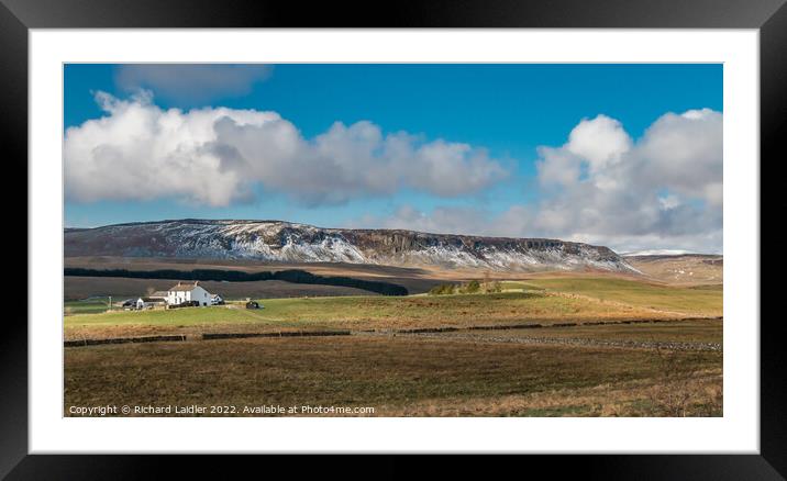 Cronkley Scar and Birk Rigg Farm, Teesdale Framed Mounted Print by Richard Laidler