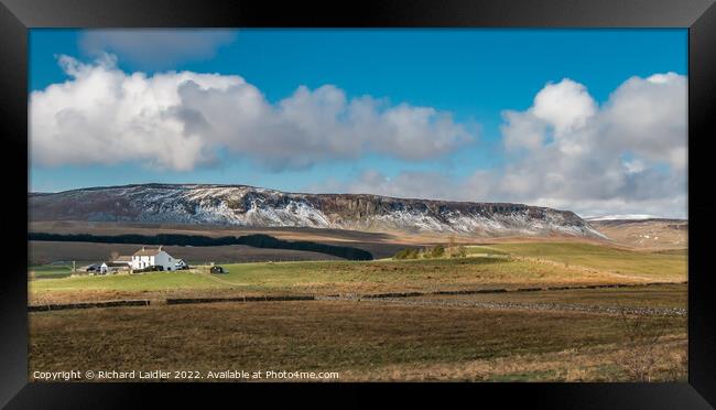 Cronkley Scar and Birk Rigg Farm, Teesdale Framed Print by Richard Laidler