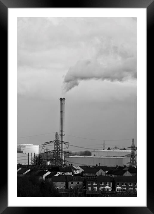 Industrial landscape Framed Mounted Print by Glen Allen