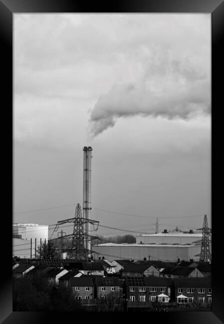 Industrial landscape Framed Print by Glen Allen