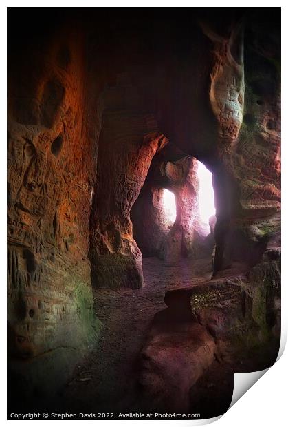 Nannys cave dwelling of Kinver Edge Print by Stephen Davis