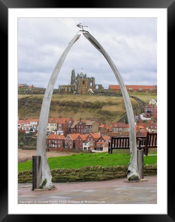 Whitby Framed Mounted Print by Victoria Copley