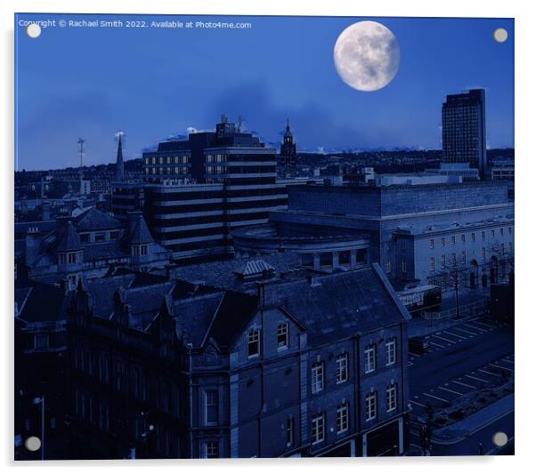 Night in Sheffield Acrylic by Rachael Smith