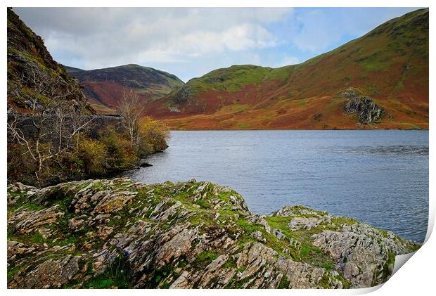 Crummock Water, Lake District Print by Martyn Arnold