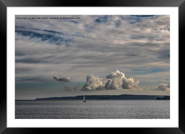 Heavenly Clouds Framed Mounted Print by Ron Ella