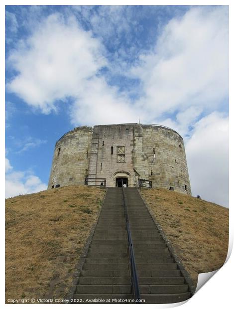 Clifford's Tower Print by Victoria Copley