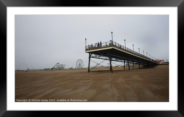 Skegness Pier Framed Mounted Print by Victoria Copley