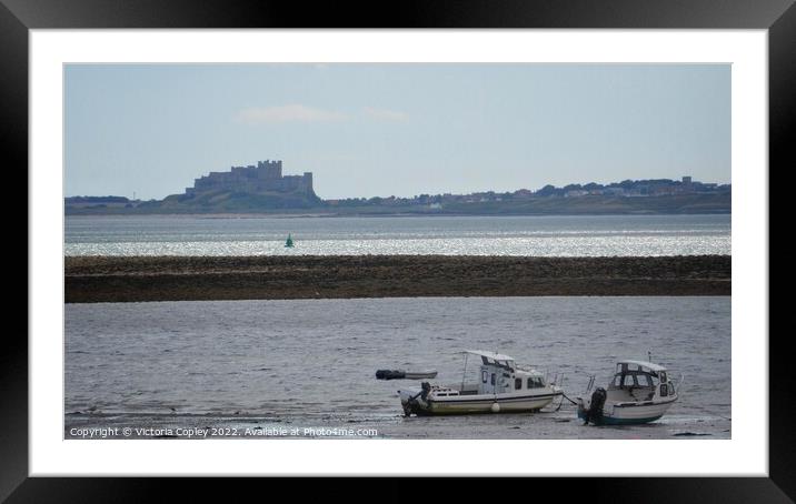 Bamburgh Castle Framed Mounted Print by Victoria Copley