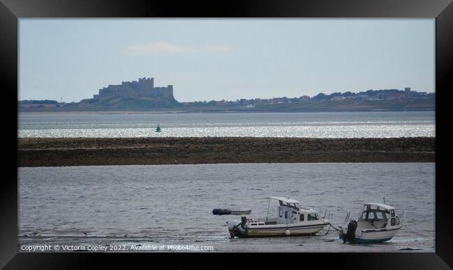 Bamburgh Castle Framed Print by Victoria Copley