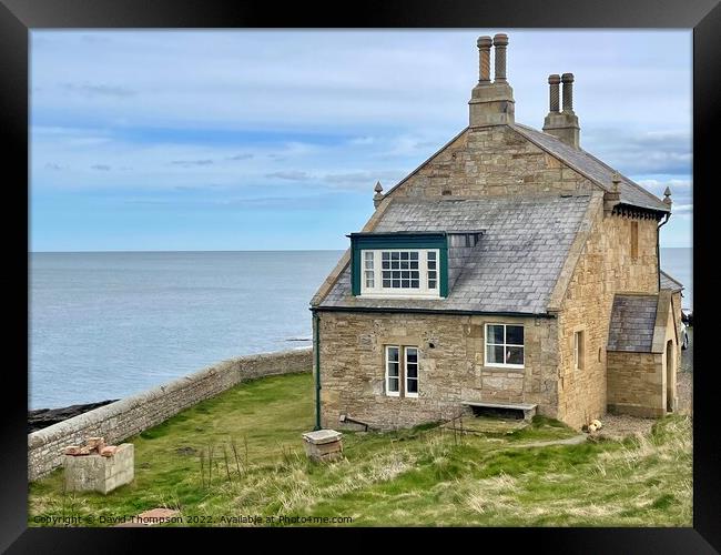 Bathing House Howick Northumberland Framed Print by David Thompson