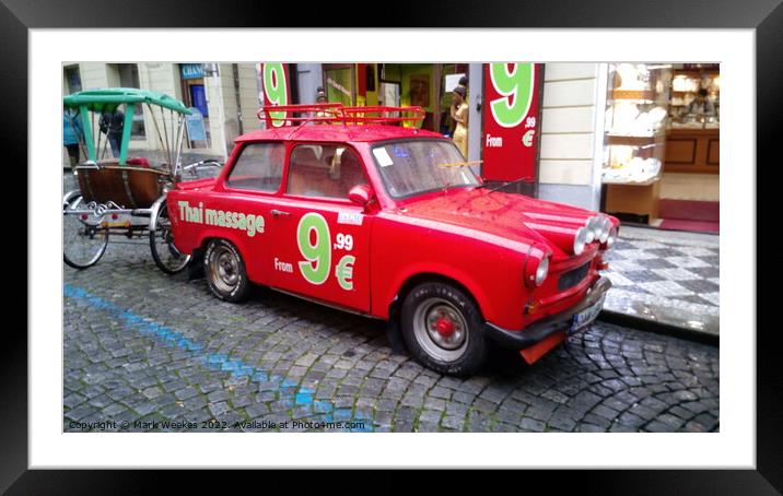 Trabant Framed Mounted Print by Mark Weekes