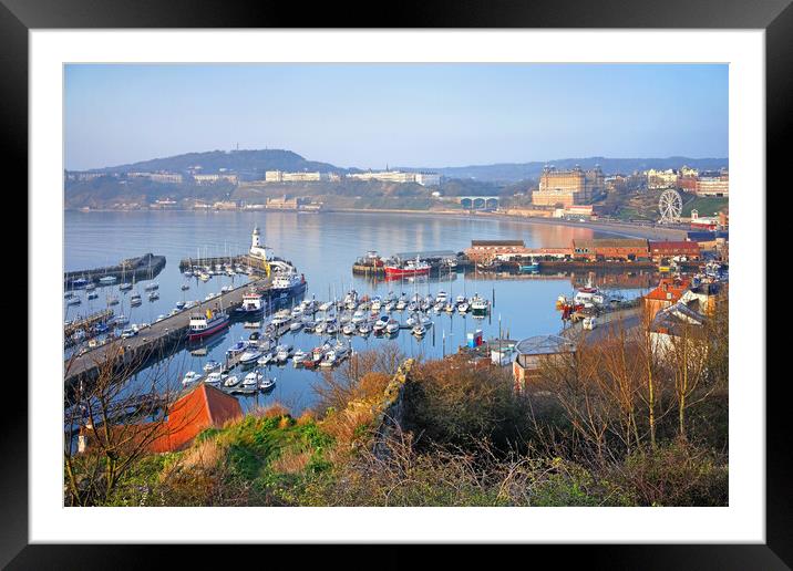 Scarborough  Harbour View, North Yorkshire Framed Mounted Print by Darren Galpin